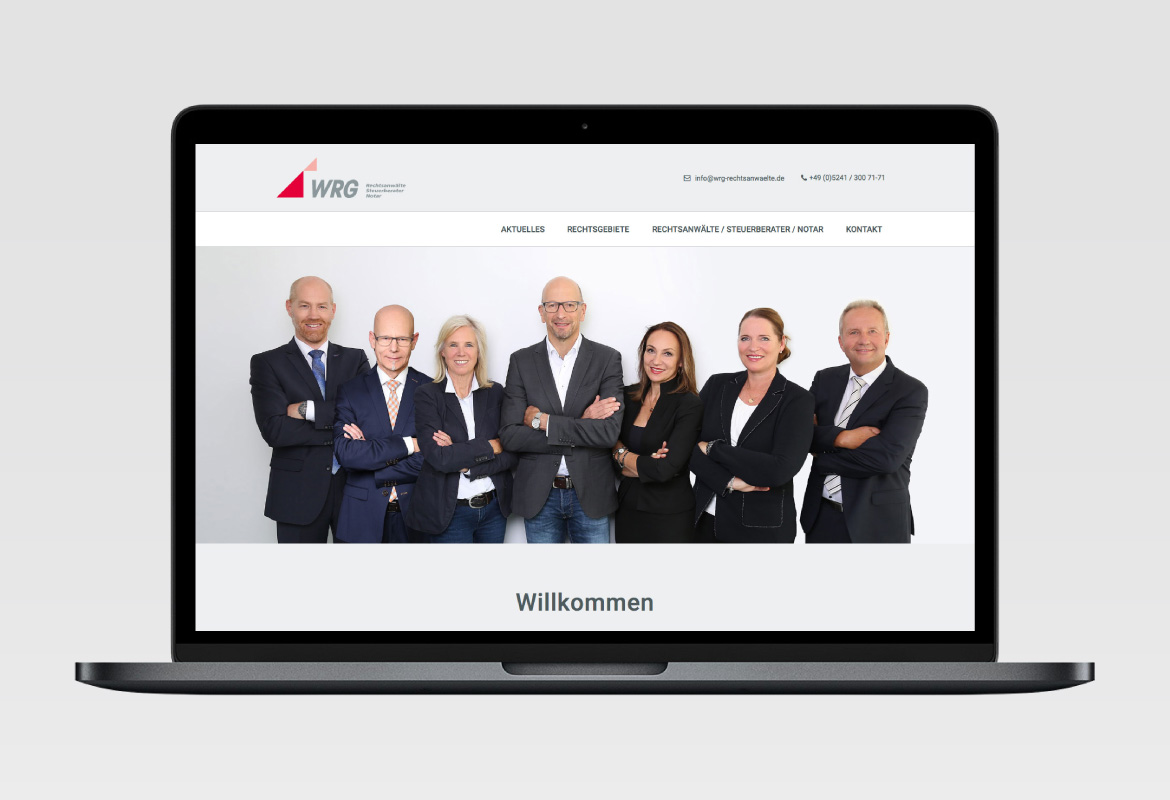 WRG Rechtsanwälte – Website